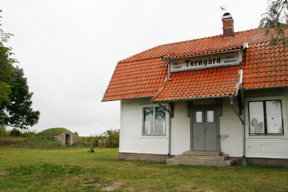 Stationen i Torngård, en del av Ölands järnväg.
