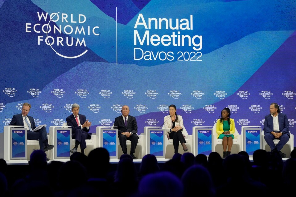 Välkapitaliserade i Davos.