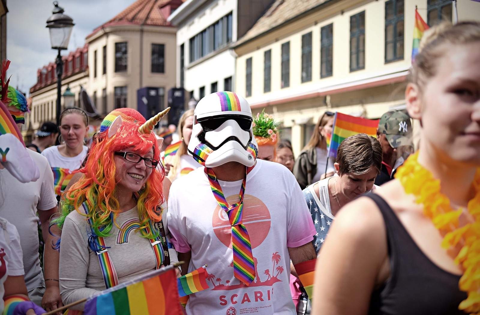Årets prideparad i Malmö lockade tusentals deltagare.
Foto: Oscar Schau
