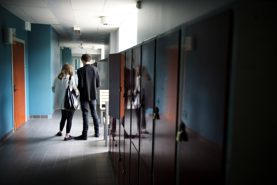 I en dansk högstadieskola testas nu att hålla pojkar och flickor åtskilda i klassrummen. Arkivbild.