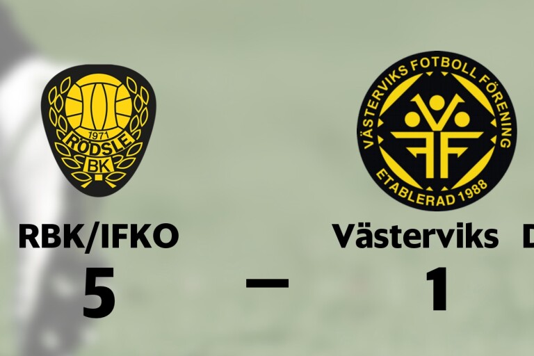 RBK/IFKO klart bättre än Västerviks DF på Fredriksbergs IP