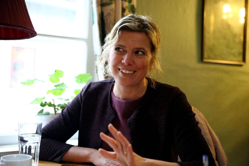 Anna Thore, konsult på WSP och projektledare för Kalmarsundsveckan, är nöjd med årets program som innehåller både föreläsningar och debatter – och en sjungande miljökomiker.