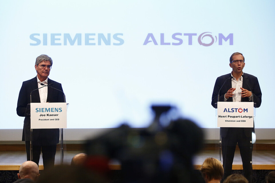 Beslutet om att sammanslagningen mellan Siemens och Alstom inte godkändes av EU-kommissionen togs emot med stor besvikelse av bolagen och respektive lands regeringar. Tyskland och Frankrike vill nu se regelförändringar för att underlätta stora europeiska företagssammanslagningar. Arkivbild.