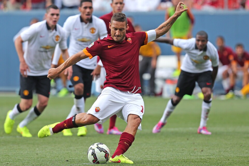 Francesco Totti lämnade AS Roma i fjol, efter 30 år i klubben. Arkivbild.