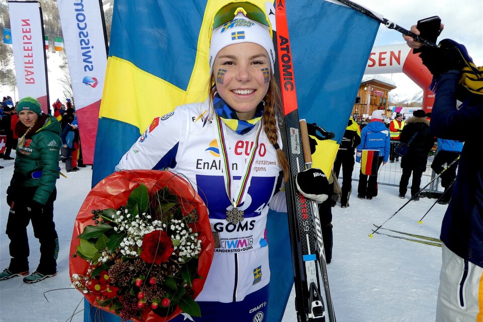 JVM-bronset i stafett i fjol var karriärens höjdpunkt så långt, men frågan är om inte tredjeplatsen i lördagens världscuptävling smäller ännu högre för Johanna Hagström.