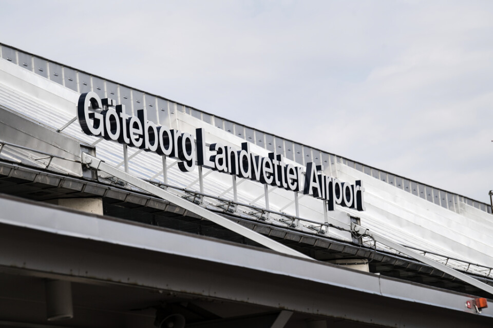 Delar av Landvetters flygplats utrymdes på lördagskvällen. Arkivbild.