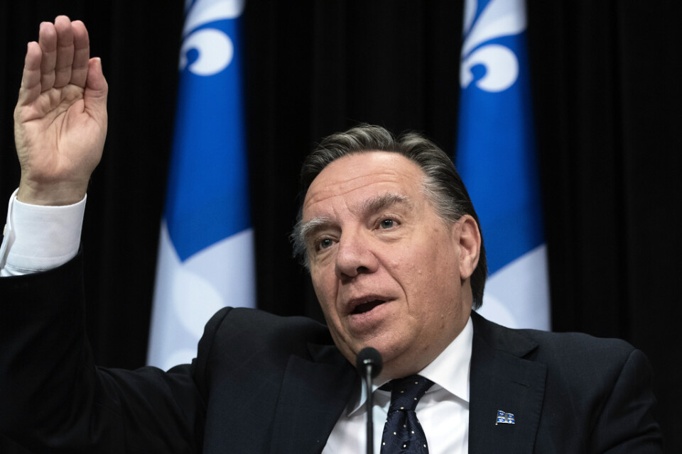 Québecs premiärminister François Legault. Arkivbild.