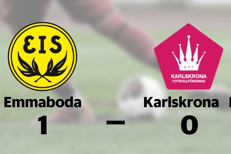 Emmaboda vann toppmötet mot Karlskrona FF