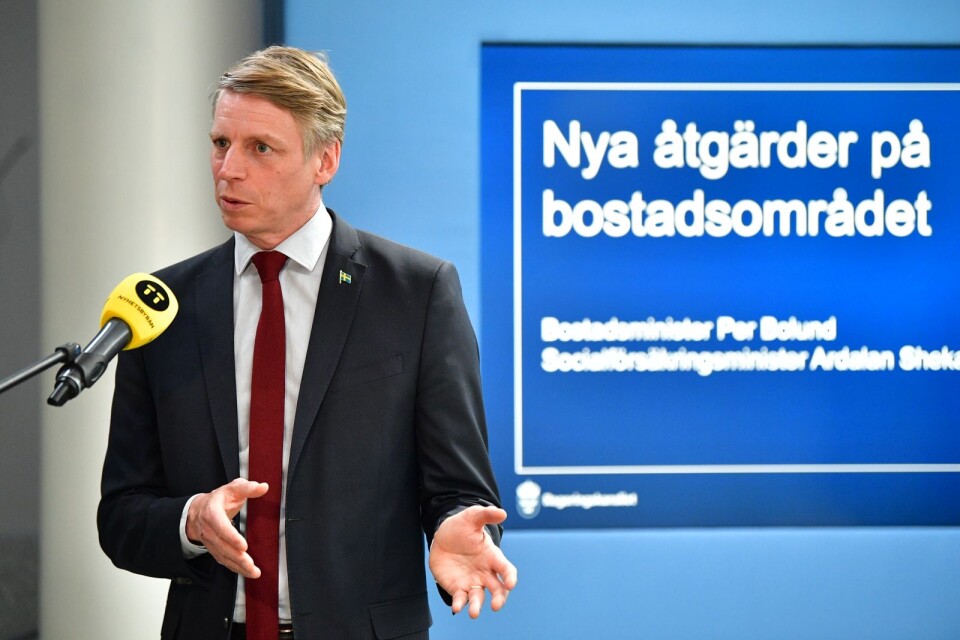 Bostadsminister Per Bolund