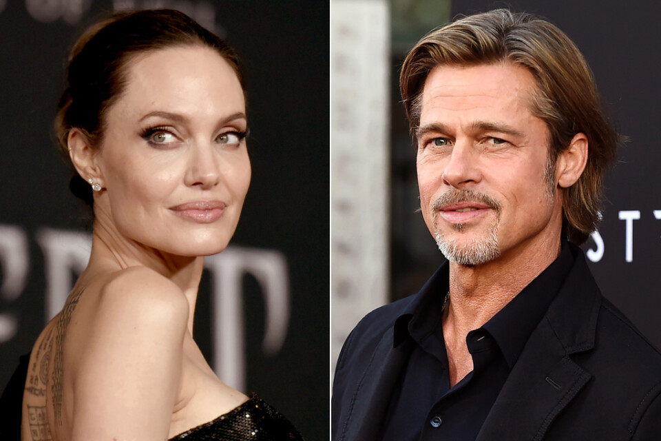 Angelina Jolie och Brad Pitt gick skilda vägar 2016. Arkivbild.