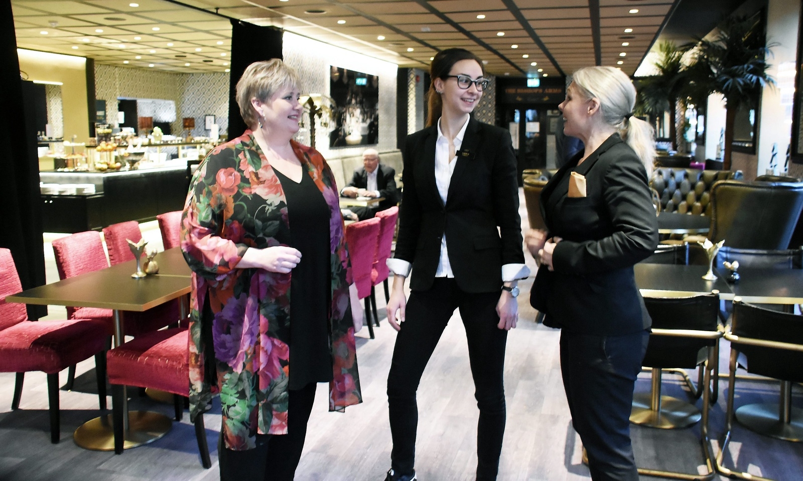Katrin Pettersson, Sabina Andersson och Annika Branting ser fram emot att det blir liv i lobbyn.