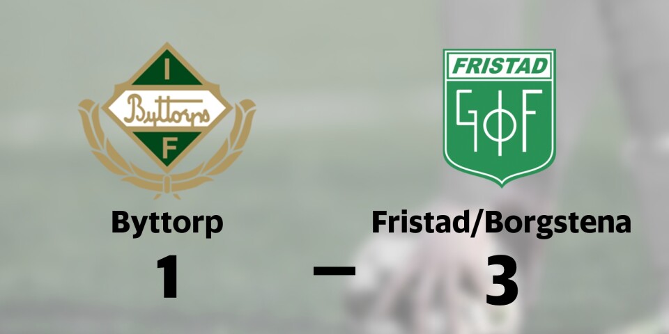 Första segern för säsongen för Fristad/Borgstena
