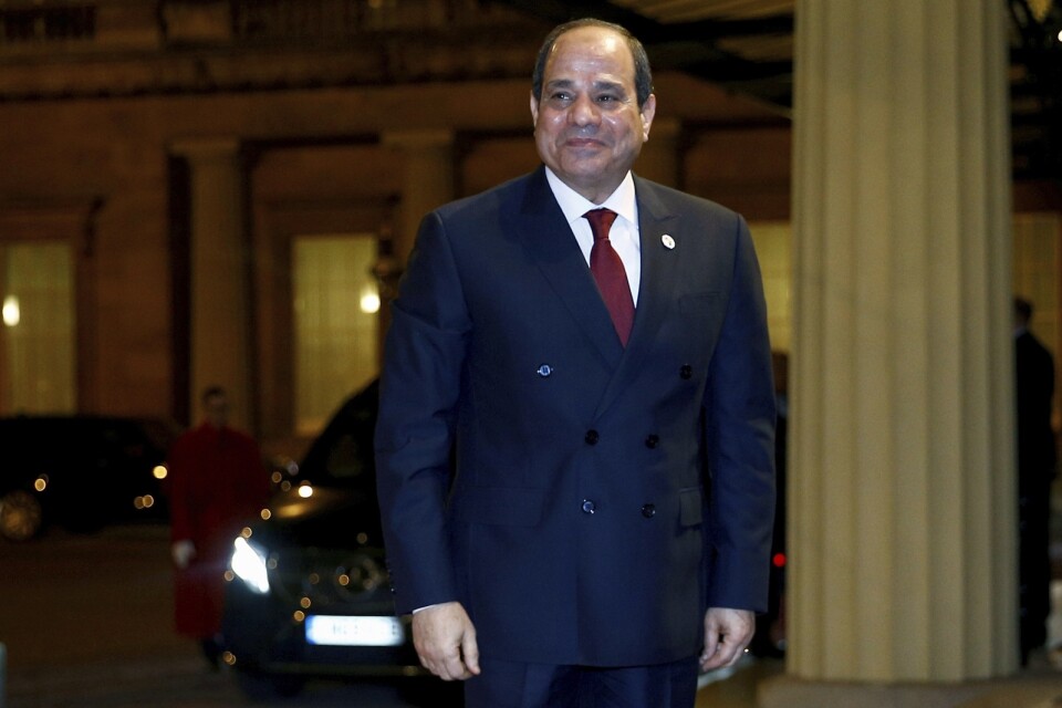 Egyptens president Abd al-Fattah al-Sisi. Arkivbild.