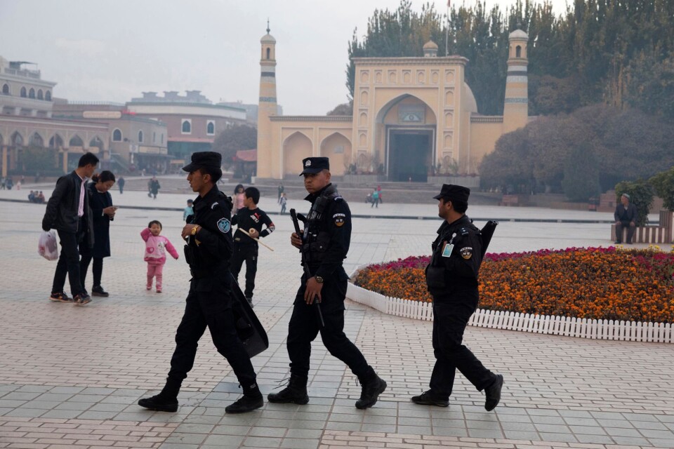 Den militära och polisiära närvaron har ökat markant i Kinas västliga del de senaste åren.
