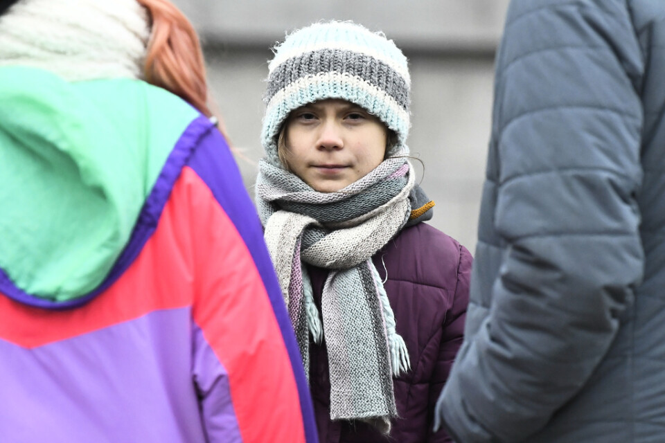 Den svenska klimataktivisten Greta Thunberg. Arkivbild.