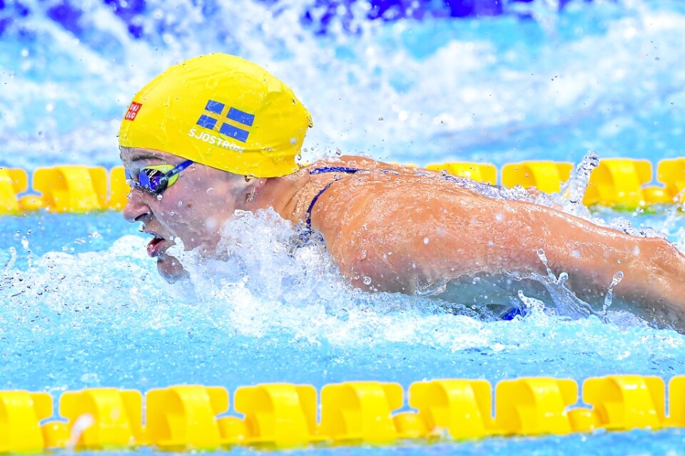Sarah Sjöström förde Sverige till final på 4x100 meter fritt.