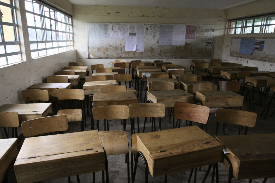 Miljoner skolbarn blir utan undervisning när skolorna stänger till följd av coronapandemin. Arkivbild.