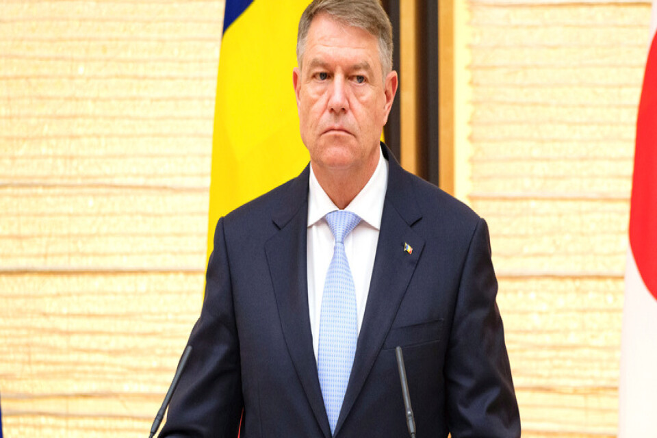 Rumäniens president Klaus Iohannis. Arkivbild.