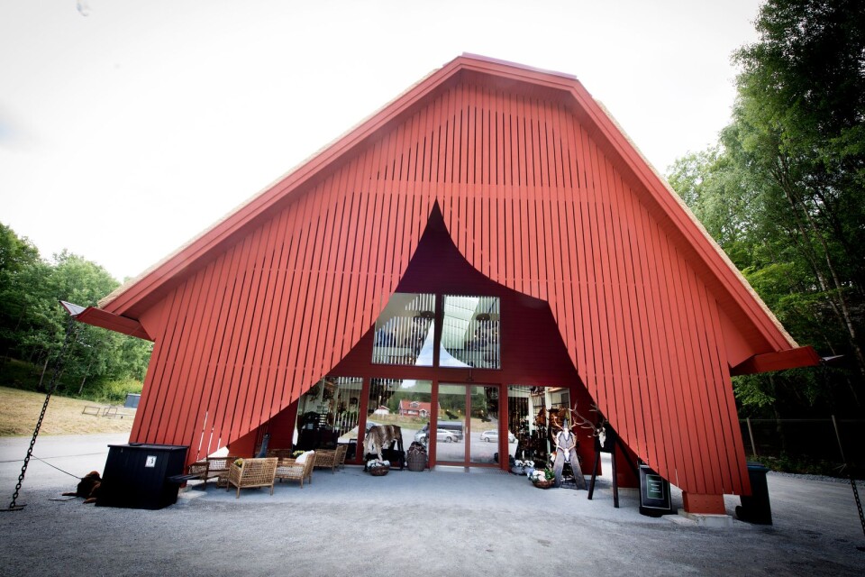 Eriksbergs nya gårdsbutik och kafé är en av kandidaterna till årets stadsbyggnadspris i Karlshamn