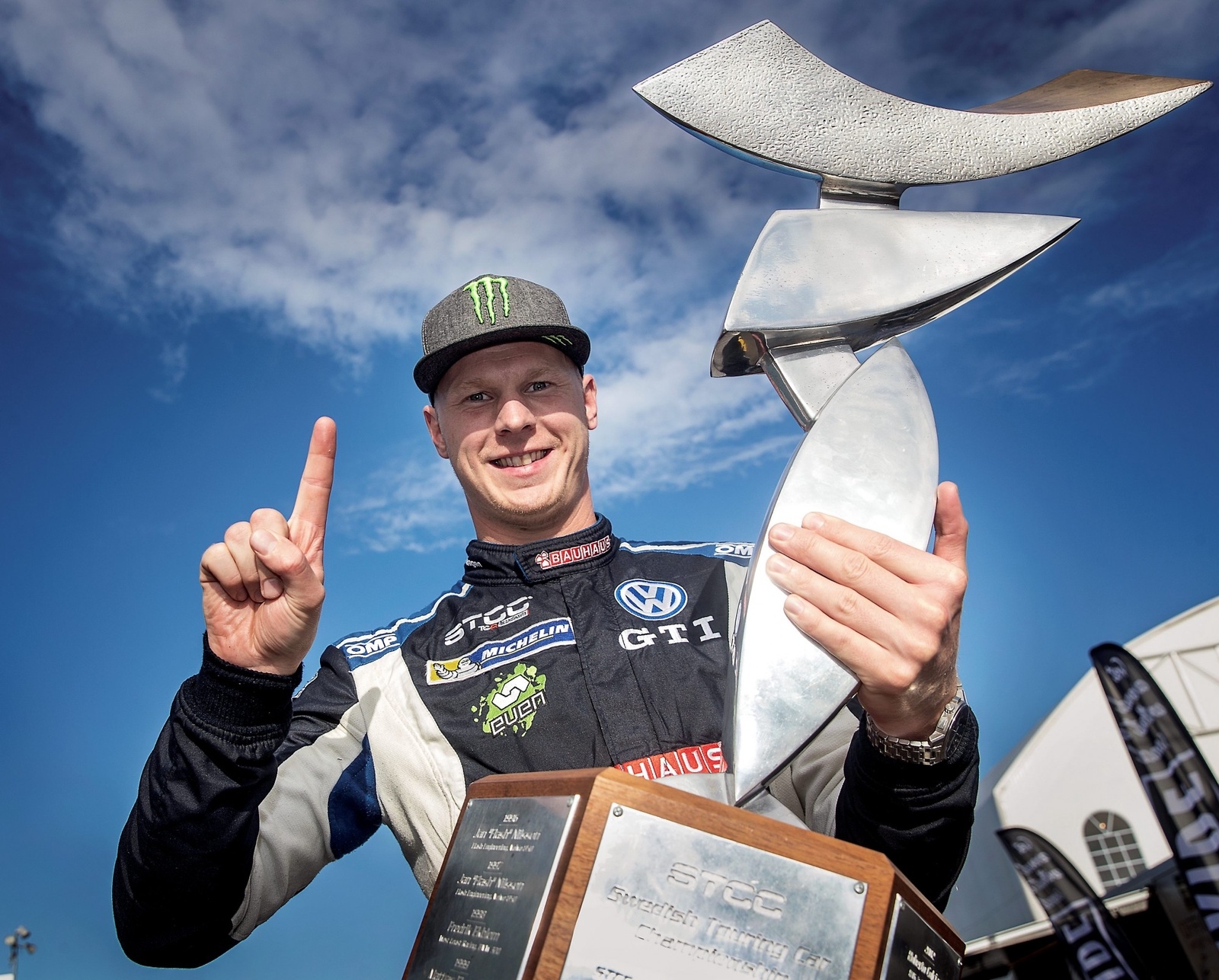 Johan Kristoffersson vann både STCC och VM i rallycross 2018.Foto: Stefan Jerrevång/TT