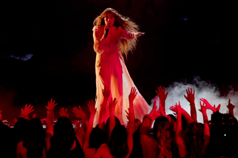 Florence and the Machine spelade på premiärfestivalen i somras. Arkivbild.