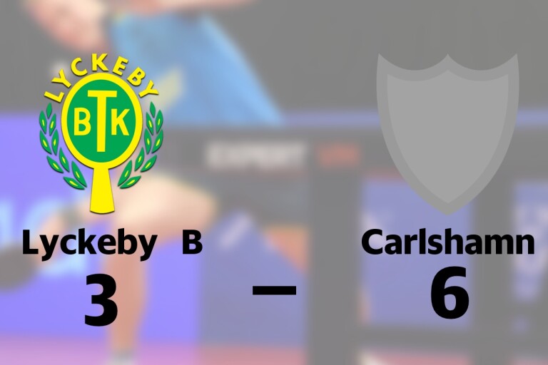 Carlshamn vann toppmötet mot Lyckeby B