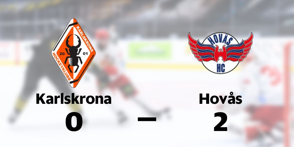 Karlskrona HK förlorade mot Hovås