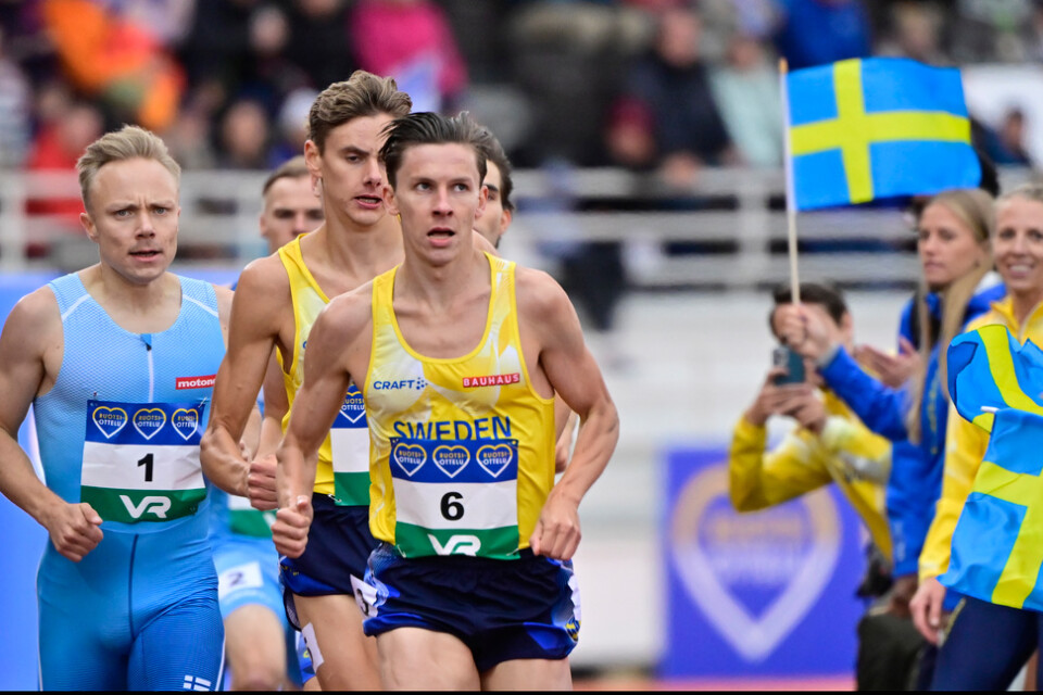 Andreas Almgren satte nytt svenskt rekord på 1|500 meter. Arkivbild.