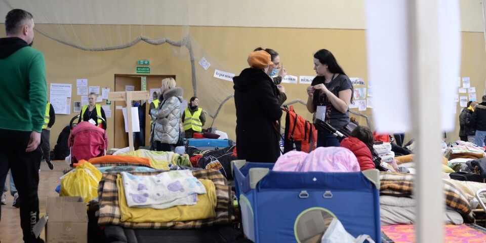 130 flyktingar från Ukraina befinner sig just nu boende på Öland. Bilden ovan är tagen i ett annat sammanhang.