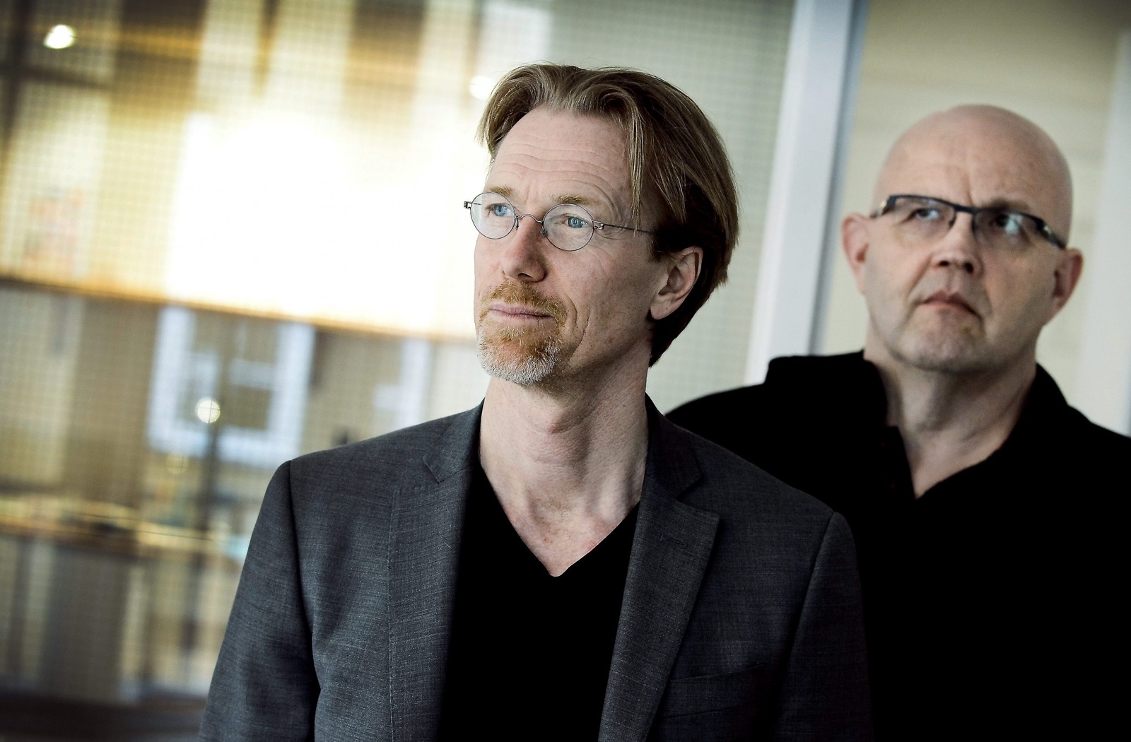 Författarduon Roslund & Hellström, Anders Roslund och Börge Hellström, är aktuella med Tre minuter.Foto: Claudio Bresciani / TT