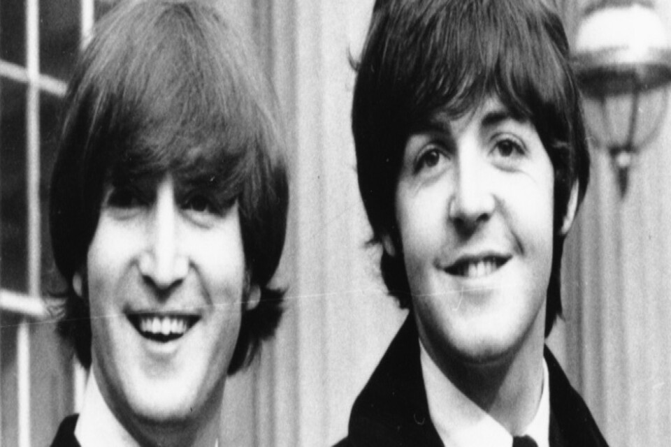 John Lennon och Paul McCartney 1965. Arkivbild.