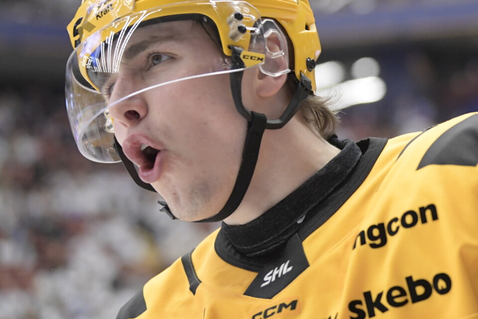 Skellefteås Linus Karlsson avgjorde på straff mot Malmö. Arkivbild.