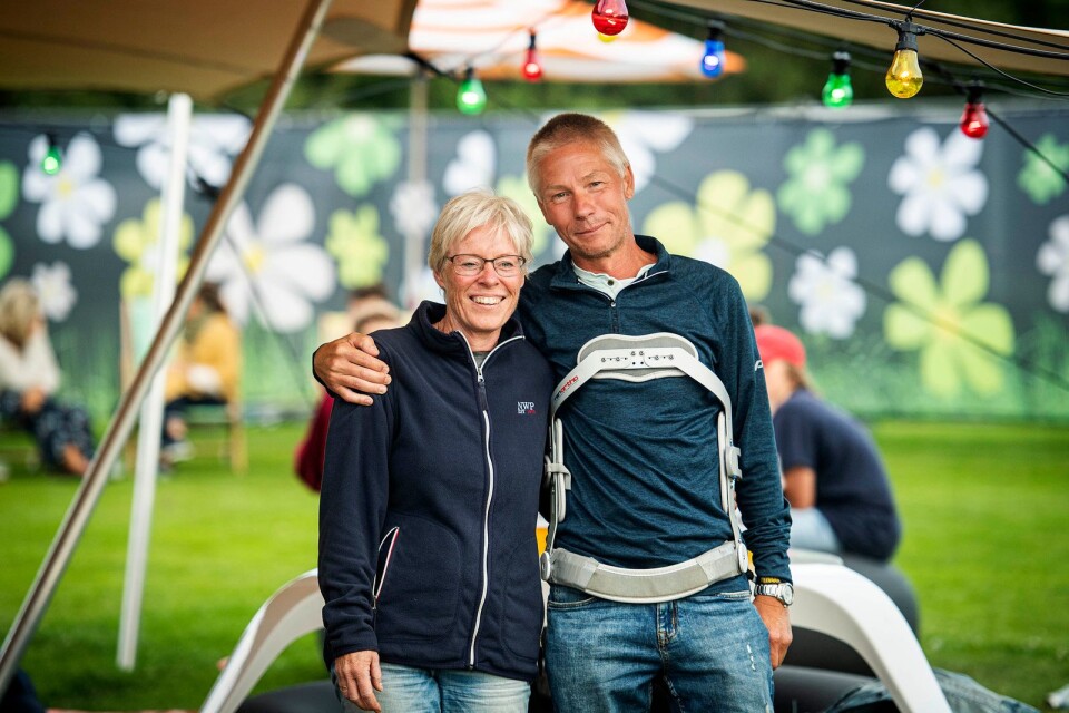 Jens och Maria Fransson från värmländska Hammarö besökte Hasslöfestivalen för tionde året i rad.