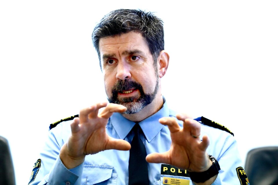 Patrik Oldin, polisområdeschef i Kalmar Kronoberg.