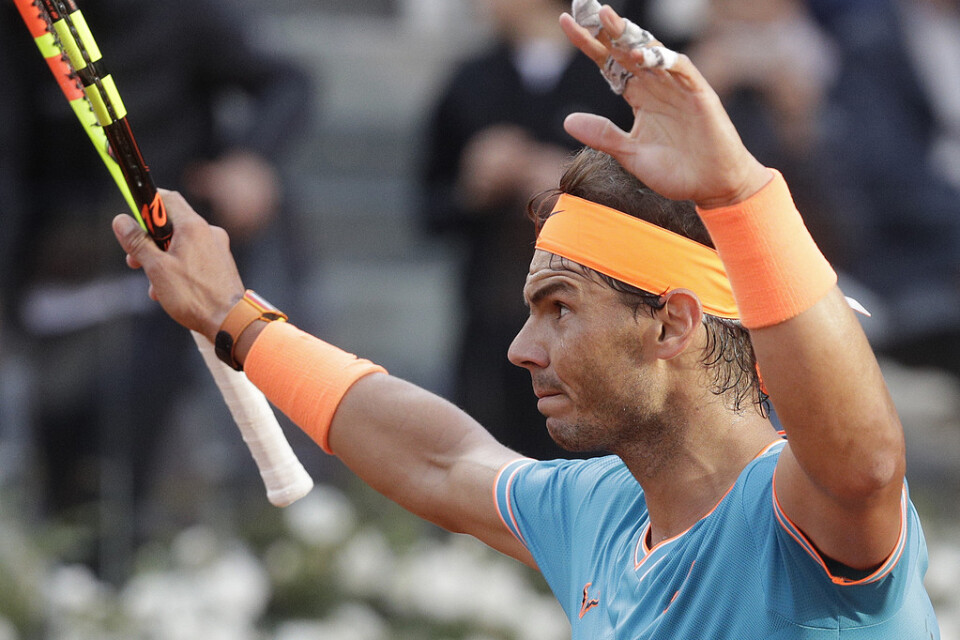 Rafael Nadal fick fira i Rom för nionde gången i karriären.