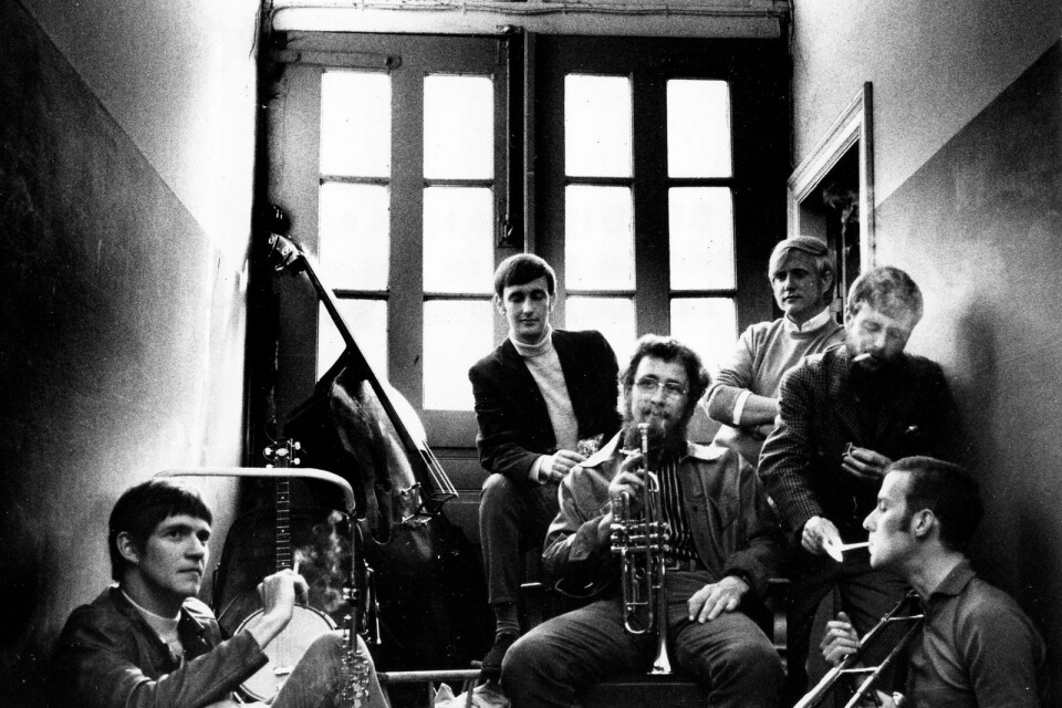 Vieux Carré Jazzmen inbjudna av Blue Bird Jazzklubb att spela på Sommarlust 1969. Har du något eget bildminne från jazzfestivalens tidiga år?