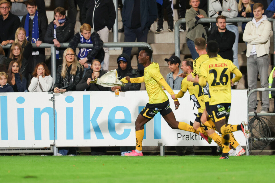 Jalal Abdullai sköt Elfsborgs segermål i den 89:e minuten borta mot Halmstad.
