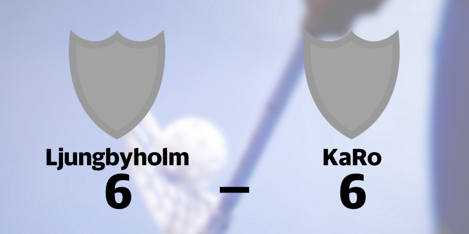 Oavgjort toppmöte mellan Ljungbyholm och KaRo