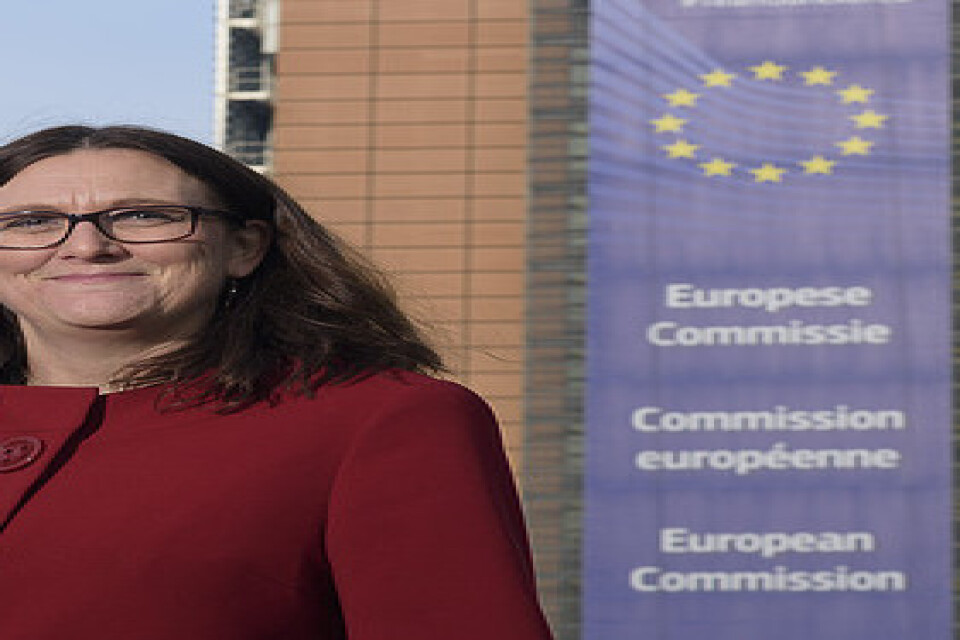 EU, med Cecilia Malmström som handelskommissionär, har fått medlemsländernas mandat att förhandla fram ett handelsavtal med USA. Arkivbild.