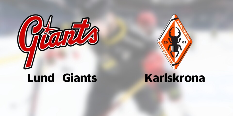 Lund Giants och Karlskrona möts i sista omgången