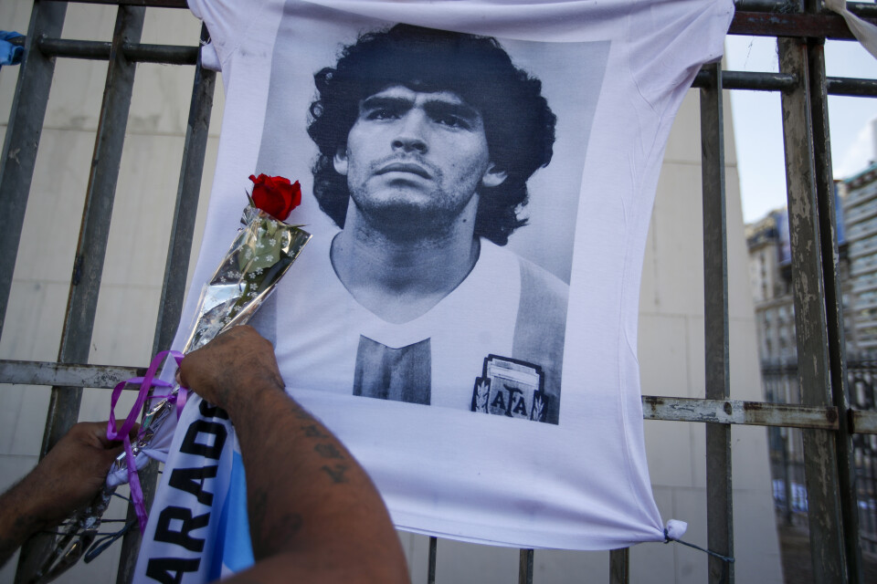 Argentina har sörjt Diego Maradona i nästan ett år. Arkivbild.