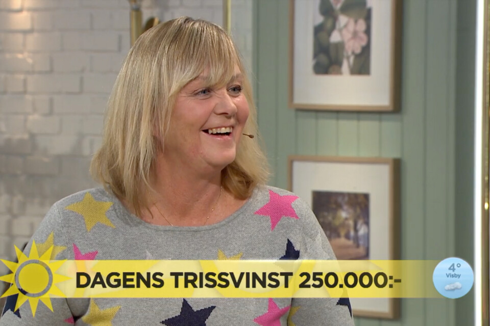 Blentarpsbon Charlotta Jönsson i Nyhetsmorgon.