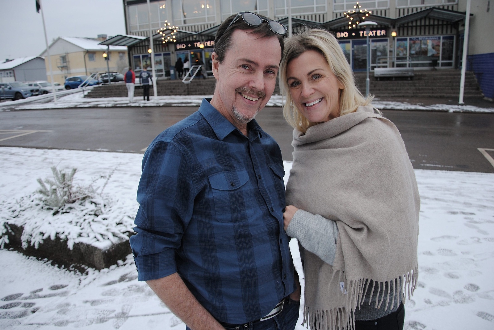 Lars Magnusson och Jessica Persson, vinnare av Osby kommuns kulturpris.