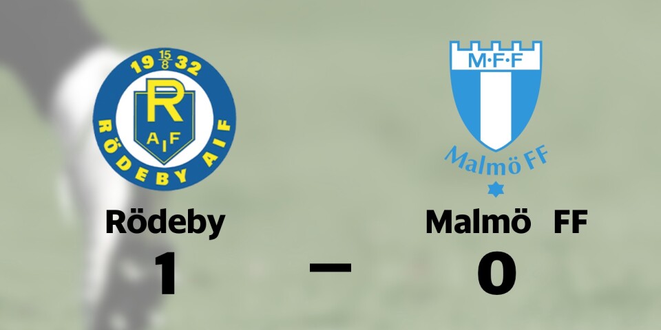 Rödeby vinnare mot Malmö FF i P 16 Nationell Grupp 1 herr