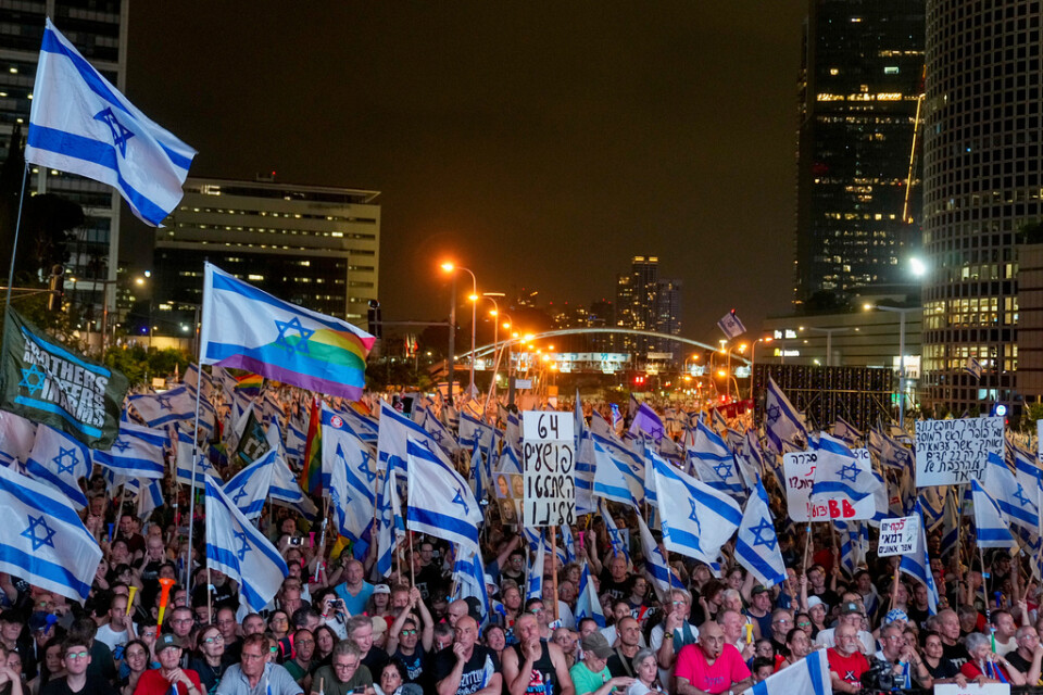 Demonstration i Tel Aviv på lördagen.