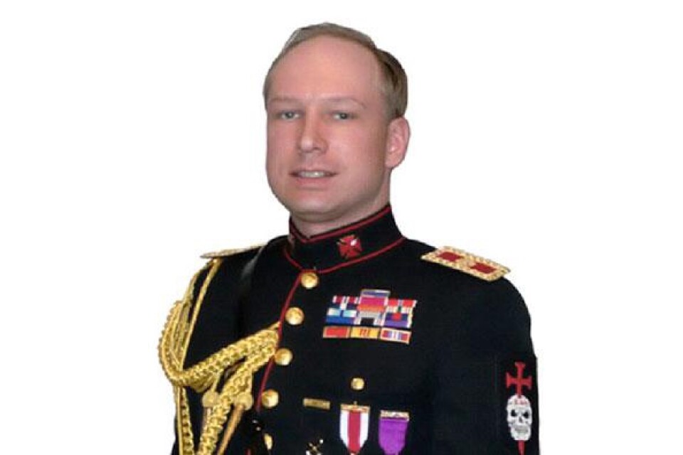 Anders Behring Breivik som han framstår i det manifest som uppdagades i lördags.