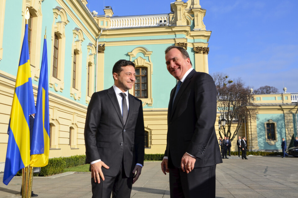 Statsminister Stefan Löfven (S) och Ukrainas president Volodymyr Zelenskyj träffades i Kiev för att bland annat diskutera reformarbete och konflikten i östra Ukraina.