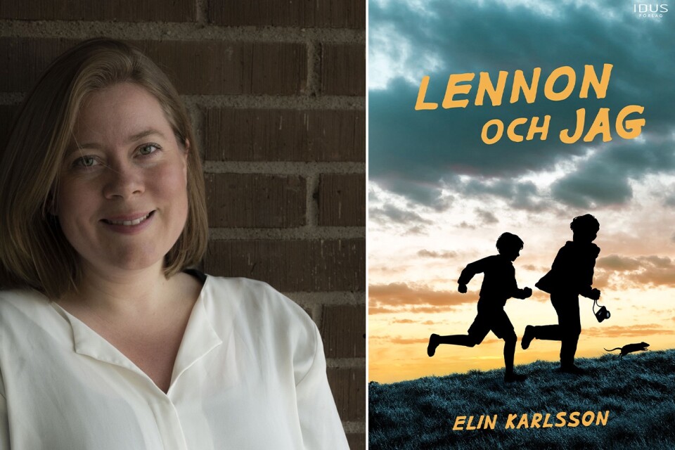 Elin Karlsson och hennes debutbok "Lennon och jag".