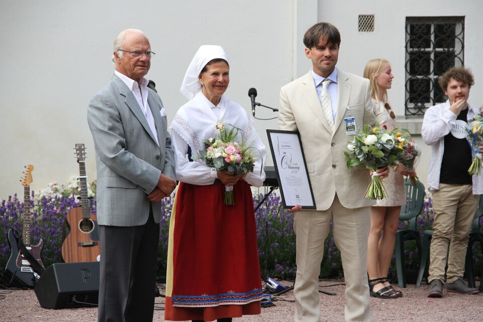 Kungaparet tillsammans med årets pristagare, Pav Johnsson.
