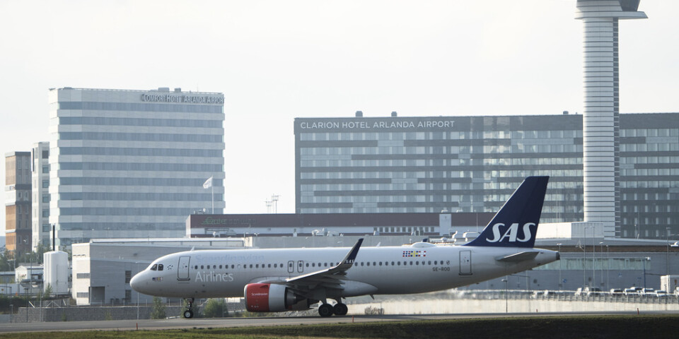 Flygbolaget SAS har varslat om lockout på Arlanda. Arkivbild.